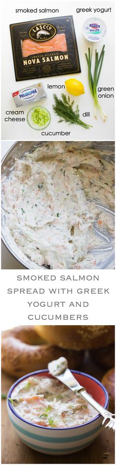 Smoked Salmon Spread with Greek Yogurt and Cucumbers