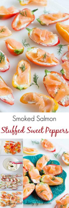 Smoked Salmon Stuffed Sweet Peppers