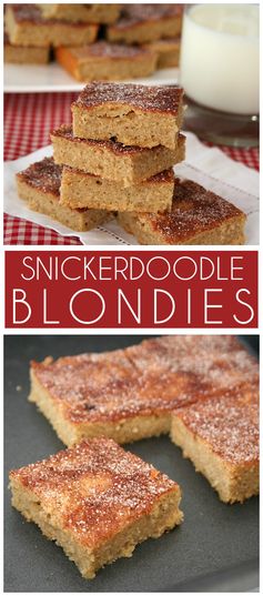 Snickerdoodle Blondies (Low Carb and Gluten-Free