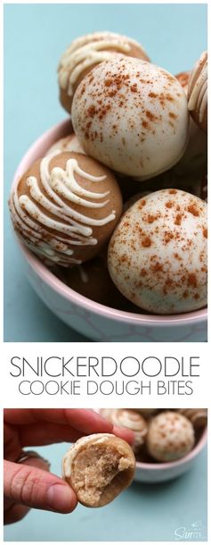 Snickerdoodle Cookie Dough Bites