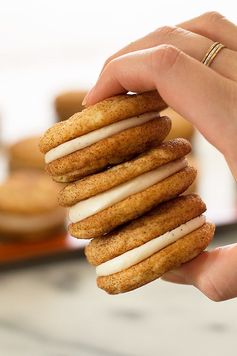 Snickerdoodle Sandwich with Eggnog Buttercream Filling