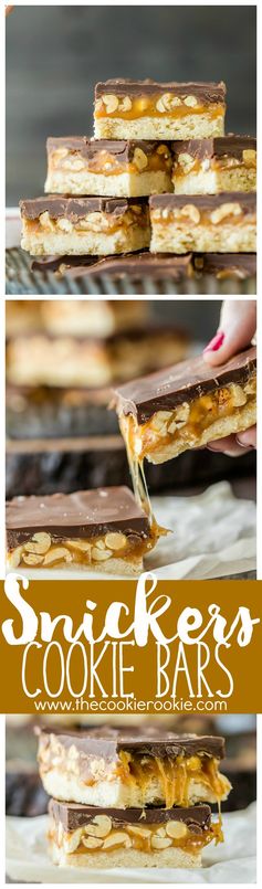 Snickers Cookie Bars