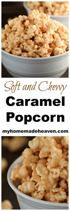 Soft and Chewy Caramel Popcorn