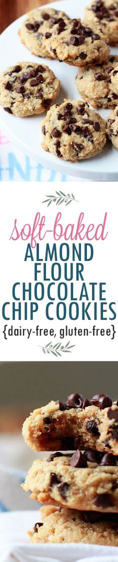 Soft-Baked Almond Flour Chocolate Chip Cookies