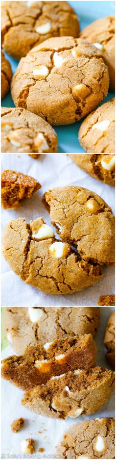 Soft-Baked White Chocolate Chip Molasses Cookies