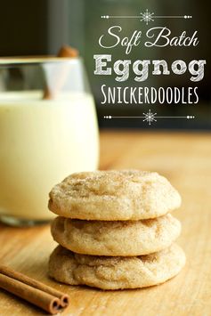 Soft Batch Eggnog Snickerdoodles