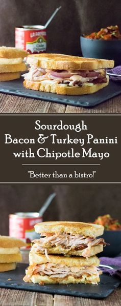 Sourdough Chipotle Turkey Panini with Bacon