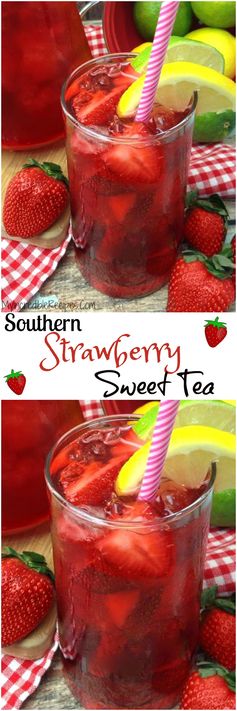 Southern Strawberry Sweet Tea