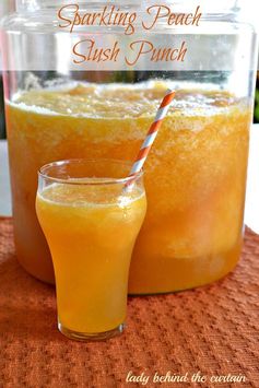 Sparkling Peach Slush Punch