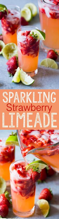 Sparkling Strawberry Limeade