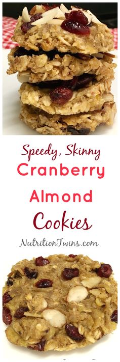 Speedy Cranberry Almond Cookies