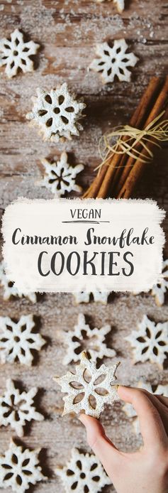 Spelt Cinnamon Snowflake Cookies