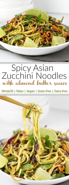 Spicy Asian Zucchini Noodles