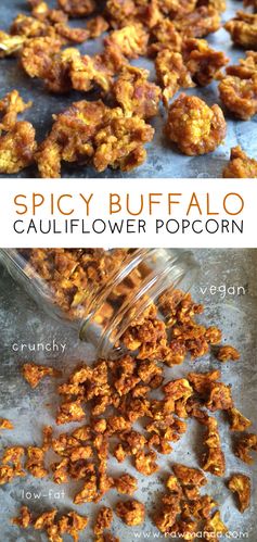 Spicy Buffalo Cauliflower Popcorn