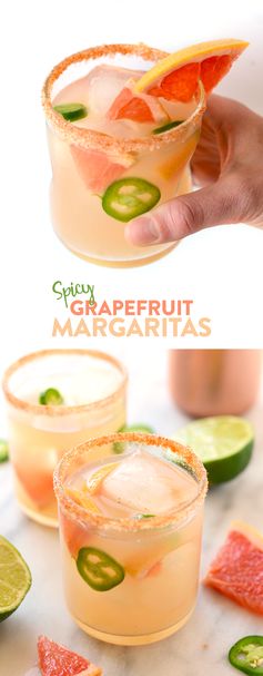 Spicy Grapefruit Margaritas