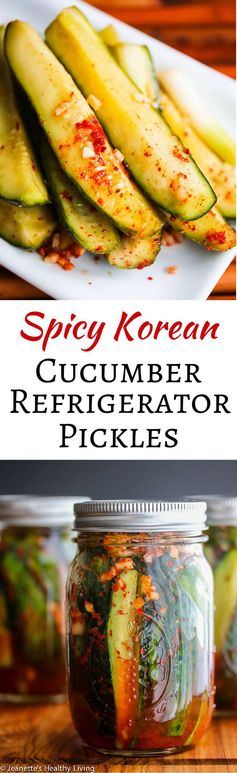 Spicy Korean Cucumber Kimchi Refrigerator Pickles