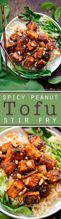 Spicy Peanut Tofu Stir Fry