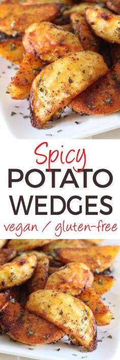 Spicy Potato Wedges (naturally vegan, gluten-free