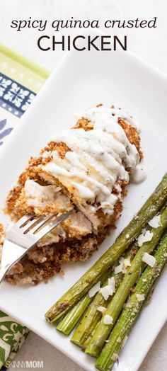 Spicy Quinoa Crusted Chicken