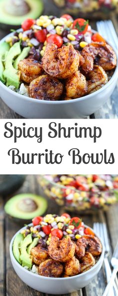 Spicy Shrimp Burrito Bowls