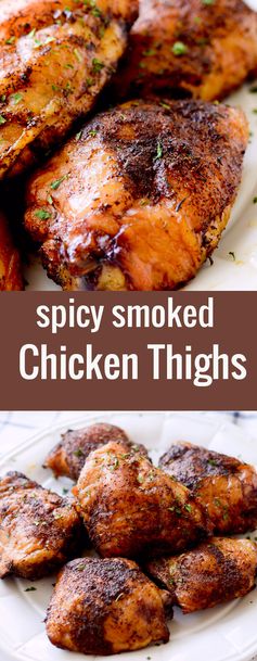 Spicy Smoked Chicken Thighs