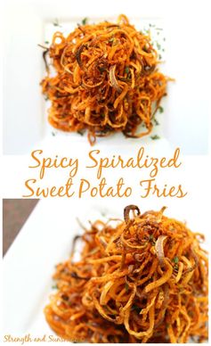 Spicy Spiralized Sweet Potato Fries