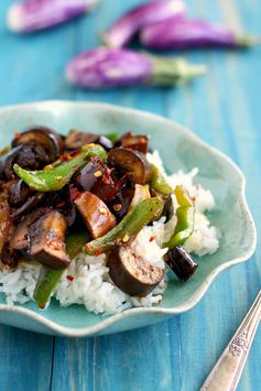 Spicy Stir Fried Eggplant