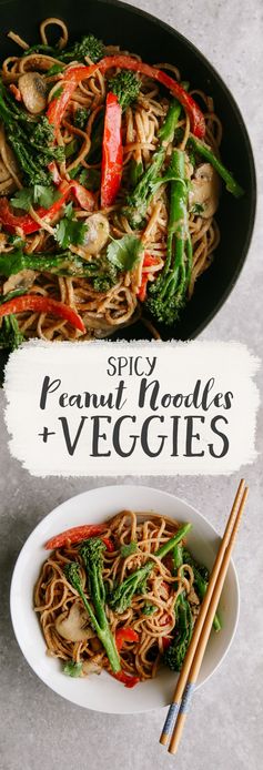 Spicy Tenderstem & Peanut Noodle Stir Fry