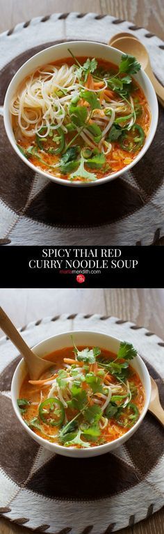 Spicy Thai Red Curry Noodle Soup