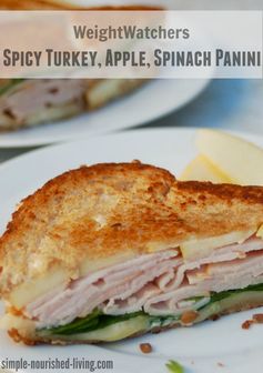 Spicy Turkey, Apple and Spinach Panini - 6 SmartPoints