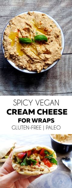 Spicy vegan cream cheese for wraps