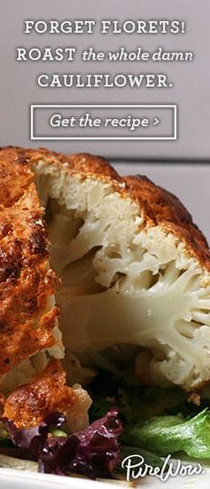 Spicy Whole Roasted Cauliflower