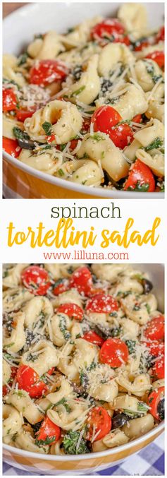 Spinach and Tortellini Salad