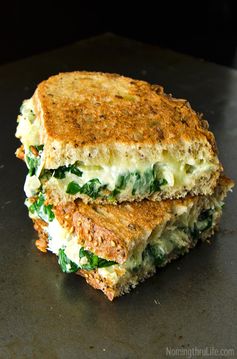 Spinach Artichoke Grilled Cheese Sandwich