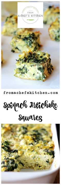 Spinach - Artichoke Squares