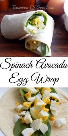 Spinach Avocado Egg Wrap