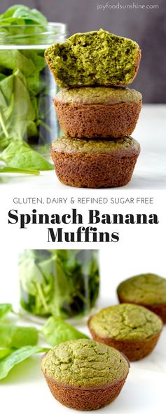 Spinach Banana Muffins