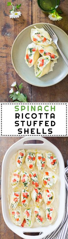 Spinach Ricotta Stuffed Shells