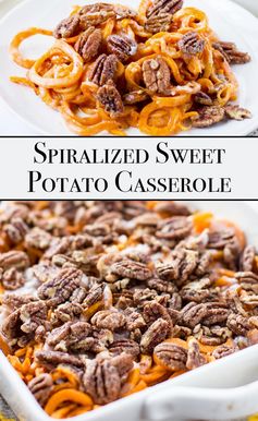 Spiralized Sweet Potato Casserole