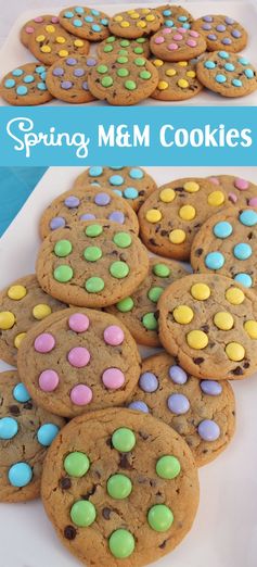 Spring M&M Cookies