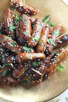 Sticky Asian Cocktail Sausages