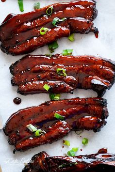 Sticky Chinese BBQ Pork Belly Ribs (Char Siu