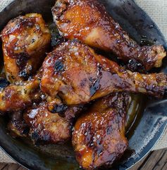 Sticky Sweet Bacon Glazed Chicken