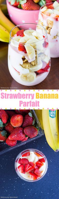 Strawberry Banana Yogurt Parfaits