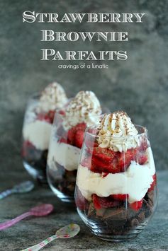 Strawberry Brownie Parfaits