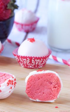 Strawberry Cake Truffles