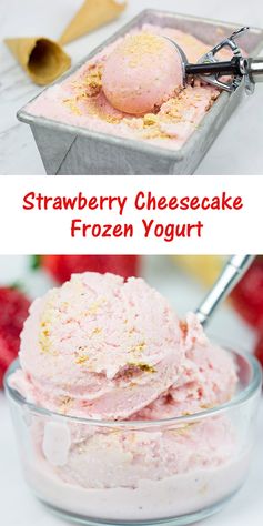 Strawberry Cheesecake Frozen Yogurt