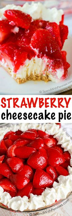 Strawberry Cheesecake Pie (No Bake