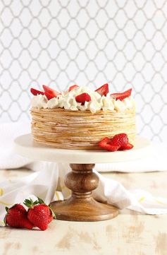 Strawberry Cream Crepe Cake