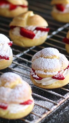 Strawberry Cream Puffs